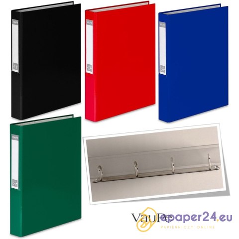 Segregator ringowy VauPe FCK A4/40mm 4R czerwony Segregator ringowy VauPe FCK A4/40mm 4R czerwony