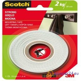 TAŚMA MONTAŻOWA SCOTCH 19mm/1.5m PIANKOWA