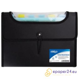 TECZKA PP STRIGO A4 12 PRZEKŁADEK ZIELONA