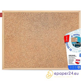 Tablica korkowa MemoBe 120x90cm rama drewniana