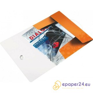 Teczka PP z gumką Leitz Wow A4/15mm żółta