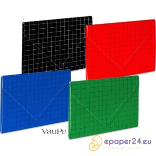 Teczka kartonowa z rzepem VauPe A4/10mm czarna
