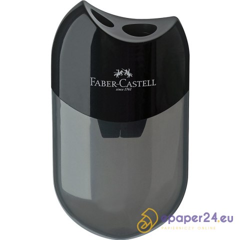Temperówka Faber-Castell 2 otwory czarna Temperówka Faber-Castell 2 otwory czarna