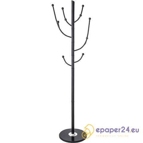 Wieszak na ubrania Office Products Helsinki czarny Wieszak na ubrania Office Products Helsinki czarny