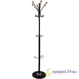 Wieszak na ubrania Office Products Stockholm czarny