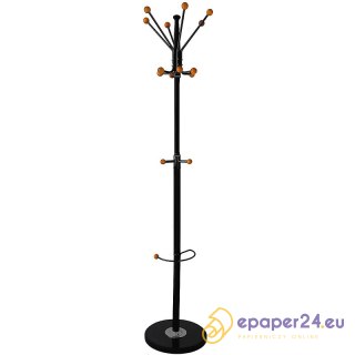 Wieszak na ubrania Office Products Stockholm czarny