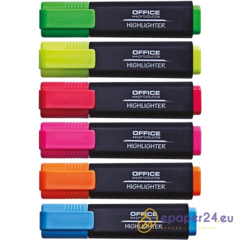 Zakreślacze Office Products 6 kolorów Zakreślacze Office Products 6 kolorów