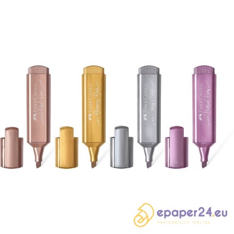 Zakreślacz Faber-Castell 1546 metaliczny różowy Zakreślacz Faber-Castell 1546 metaliczny różowy