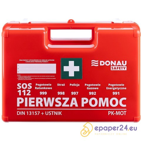 Apteczka firmowa Donau Safety DIN 13157 (+ ustnik) w pudełku Apteczka firmowa Donau Safety DIN 13157 (+ ustnik) w pudełku