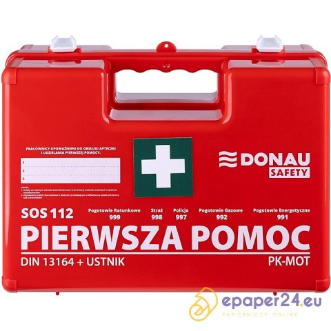 Apteczka firmowa Donau Safety DIN 13164 (+ ustnik) w pudełku Apteczka firmowa Donau Safety DIN 13164 (+ ustnik) w pudełku