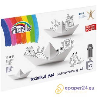 Blok rysunkowy Fiorello A3/10k biały