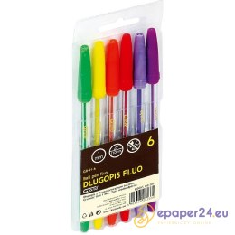Długopisy Grand Fluo GR-91 6 kolorów