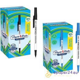 Długopisy Paper Mate Kilometrico M 1.0mm czarne (50)