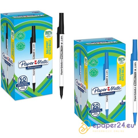 Długopisy Paper Mate Kilometrico M 1.0mm czarne (50) Długopisy Paper Mate Kilometrico M 1.0mm czarne (50)