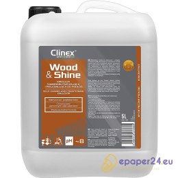 Emulsja CLINEX Wood&Shine, samonabłyszczająca i pielęgnująca podłogi 5l