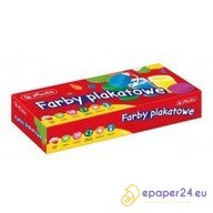 Farby plakatowe 12kol. kubeczki 15g. HERLITZ