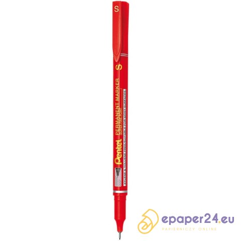 Foliopis permanentny Pentel NFS410 S 0.4mm czerwony Foliopis permanentny Pentel NFS410 S 0.4mm czerwony