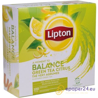 Herbata Lipton Balance Green Tea Citrus (100)