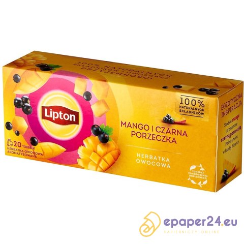 Herbata Lipton Mango i czarna porzeczka (20) Herbata Lipton Mango i czarna porzeczka (20)