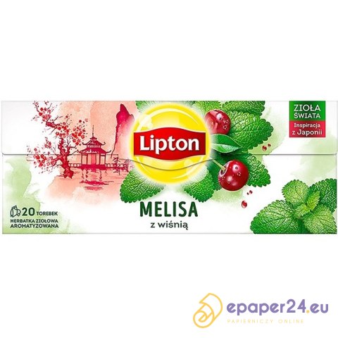 Herbata Lipton ziołowa melisa z wiśnią (20) Herbata Lipton ziołowa melisa z wiśnią (20)