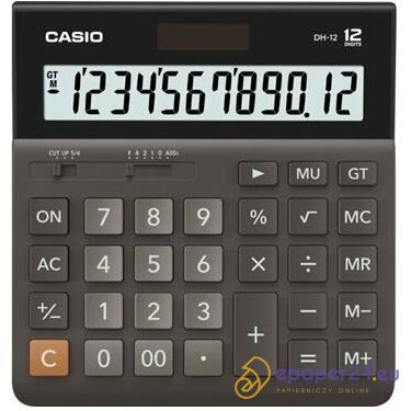 Kalkulator Casio DH-12 czarny Kalkulator Casio DH-12 czarny