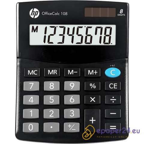 Kalkulator HP OfficeCalc 108 czarny Kalkulator HP OfficeCalc 108 czarny
