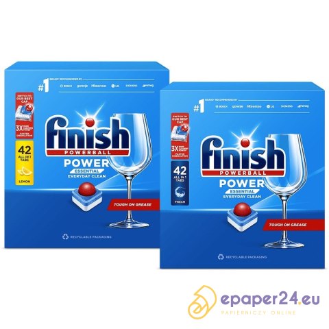 Kapsułki do zmywarki Finish Power Essential Lemon (42) Kapsułki do zmywarki Finish Power Essential Lemon (42)