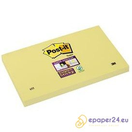 Karteczki Post-it Super Sticky 76x127mm (655-12SSCY-EU) żółte (12x90) Karteczki Post-it Super Sticky 76x127mm (655-12SSCY-EU) żółte (12x90)