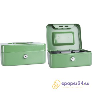 Kasetka na pieniądze Donau 200x90x160mm zielona