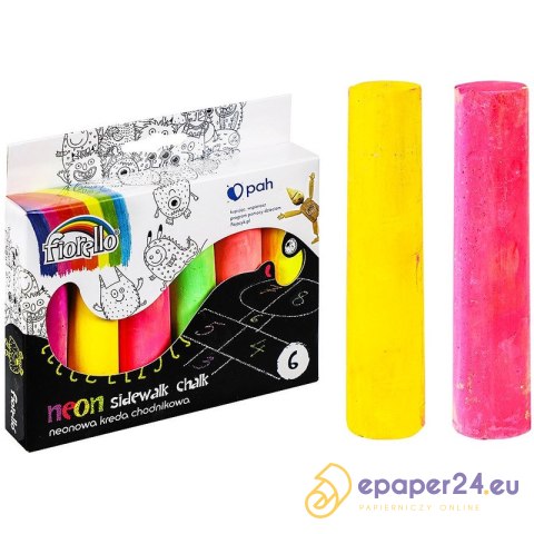 Kreda chodnikowa Fiorello neon 6 kolorów Kreda chodnikowa Fiorello neon 6 kolorów