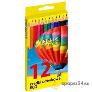Kredki ołówkowe Friends Eco 12 kolorów
