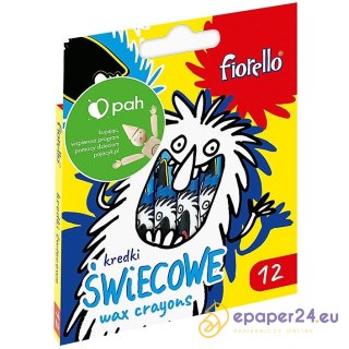 Kredki świecowe Fiorello 12 kolorów