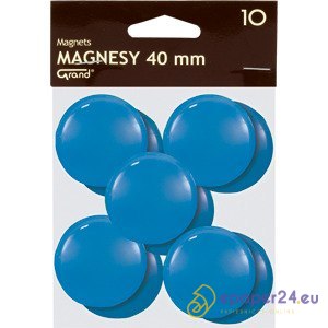 Magnesy do tablic Grand śr.40mm niebieskie (10) Magnesy do tablic Grand śr.40mm niebieskie (10)