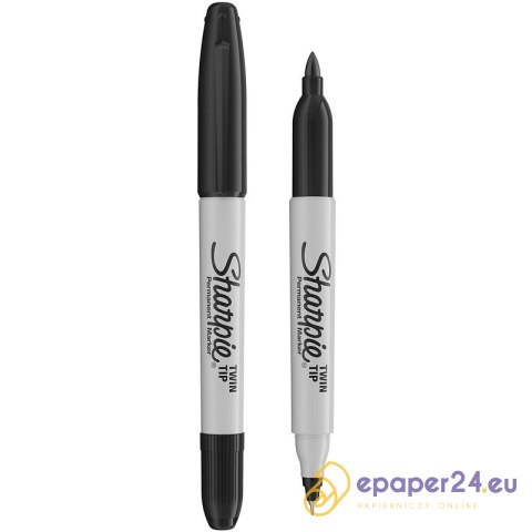 Marker permanentny Sharpie Twin Tip czarny Marker permanentny Sharpie Twin Tip czarny