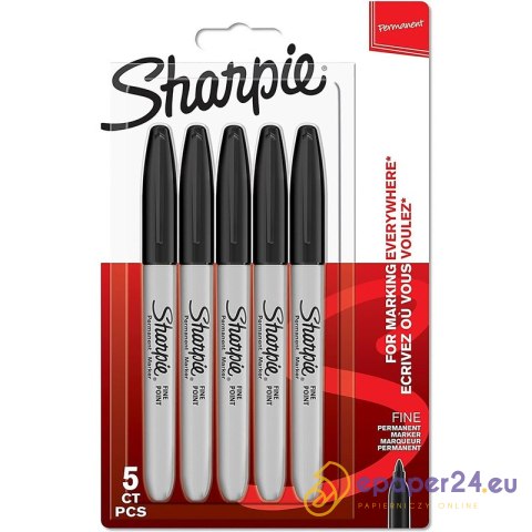 Markery premanentne Sharpe Fine Point czarne (5) Markery premanentne Sharpe Fine Point czarne (5)