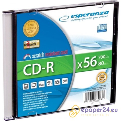 PŁYTA ESPERANZA CD-R slim PŁYTA ESPERANZA CD-R slim