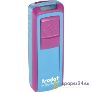 Pieczątka Trodat Pocket Printy 9512 różowo-turkosowa