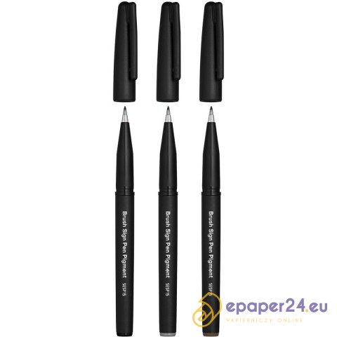 Pisak pędzelkowy Pentel Brush Sign Pen Pigment SES Pisak pędzelkowy Pentel Brush Sign Pen Pigment SES