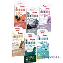 Pisaki pędzelkowe Pentel Brush Sign Pen Twin SESW3