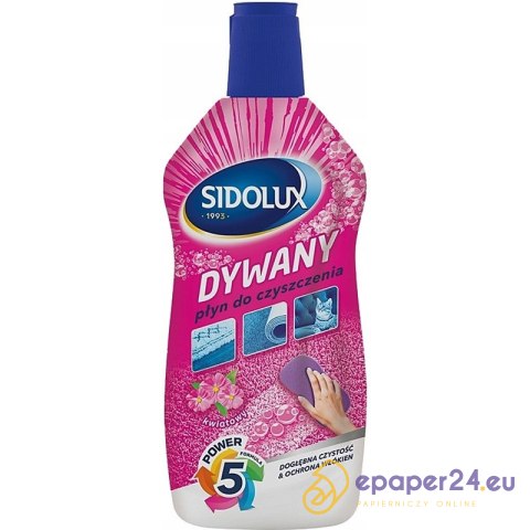 Płyn do czyszczenia dywanów Sidolux 500ml Kwiatowy Płyn do czyszczenia dywanów Sidolux 500ml Kwiatowy