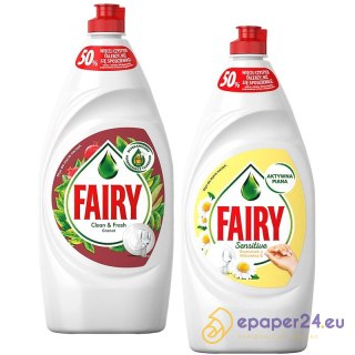 Płyn do naczyń Fairy 900ml Rumianek z witaminą E