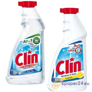 Płyn do szyb Clin 500ml zapas Lemon