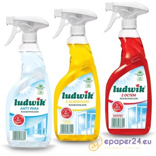 Płyn do szyb Ludwik 600ml Grapefruit z octem