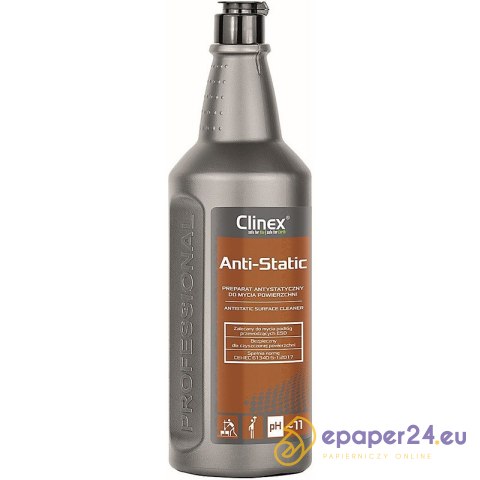 Preparat antystatyczny do mycia powierzchni CLINEX, Anty-Static, 1l Preparat antystatyczny do mycia powierzchni CLINEX, Anty-Static, 1l