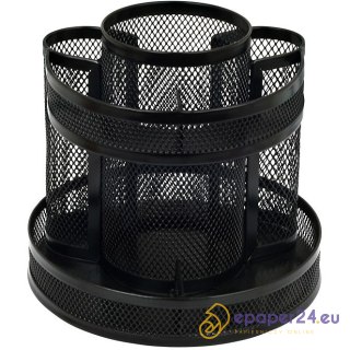 Przybornik na biurko Grand GR-254 metalowy czarny