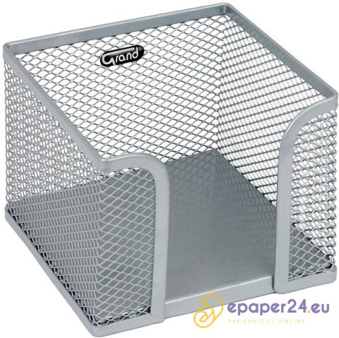 Przybornik na karteczki Grand metalowy srebrny Przybornik na karteczki Grand metalowy srebrny