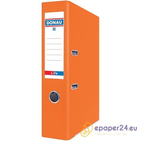 Segregator Donau Life neon A4/75mm pomarańczowy Segregator Donau Life neon A4/75mm pomarańczowy
