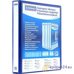 Segregator ofertowy Donau A4/25mm 4R niebieski