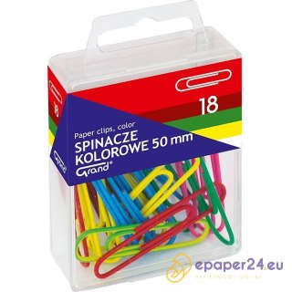 Spinacze biurowe Grand 50mm okrągłe kolorowe (18)