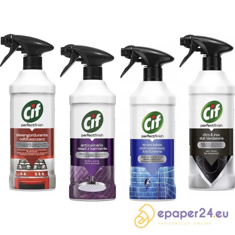 Spray Cif Perfect Finish 435ml Osad z kamienia Spray Cif Perfect Finish 435ml Osad z kamienia